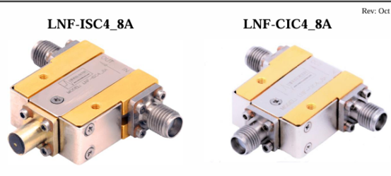 LNF-ISC4_8A和LNF-CIC4_8A低溫隔離器和環行器Low Noise Factory